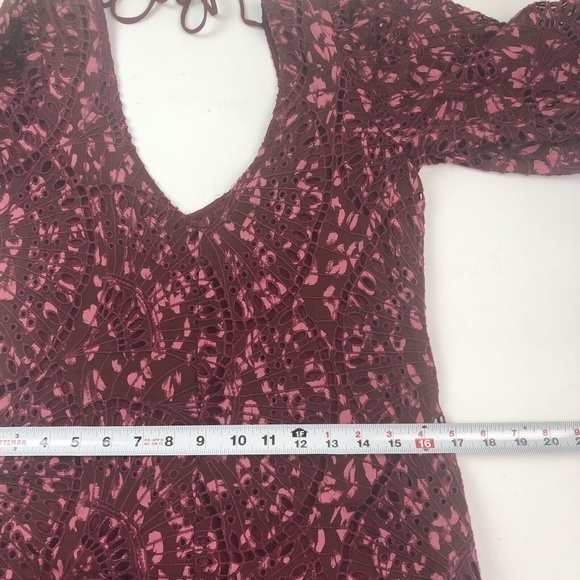 Johnny Was Malaga Midi Lace Dress xs Embroidered Cotton Silk Cottagecore NEW - Picture 7 of 12